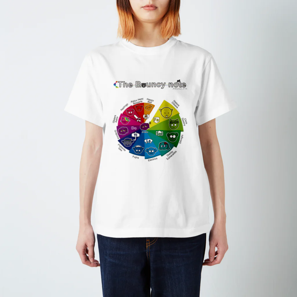 grasslands cg worksのThe Bouncy note (spiral A) スタンダードTシャツ