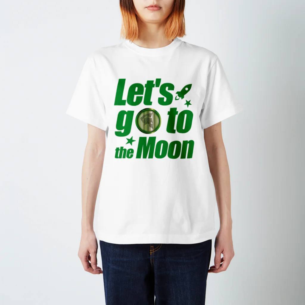 【仮想通貨】ADKグッズ専門店 のLet's go to the Moon(ADK) スタンダードTシャツ