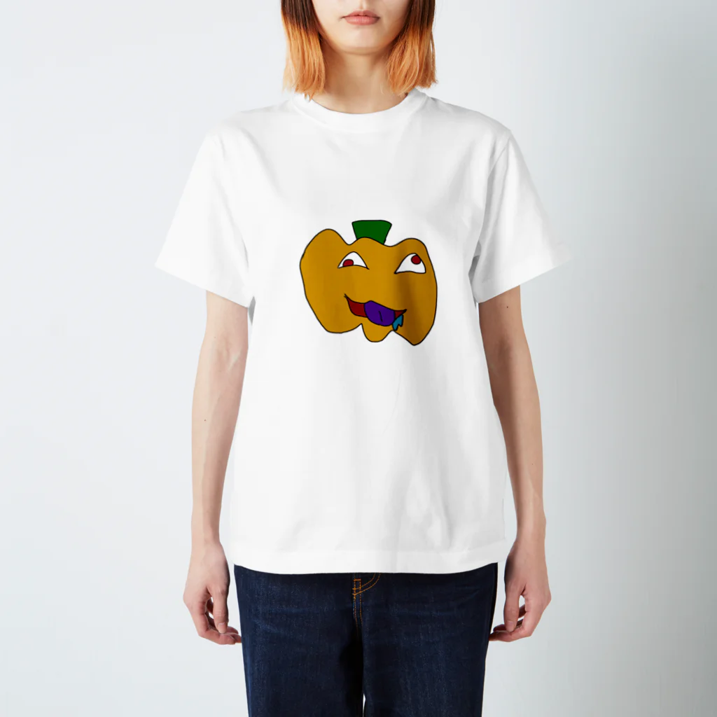 そこはかとなく狂気を感じる……の狂気のかぼちゃ Regular Fit T-Shirt
