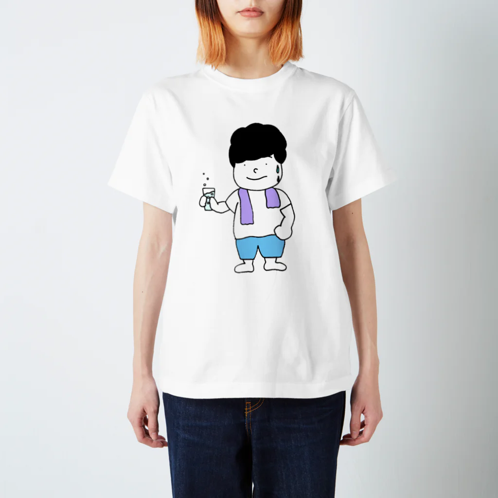 はらぺこ音頭のお風呂上がりの男の子 Regular Fit T-Shirt