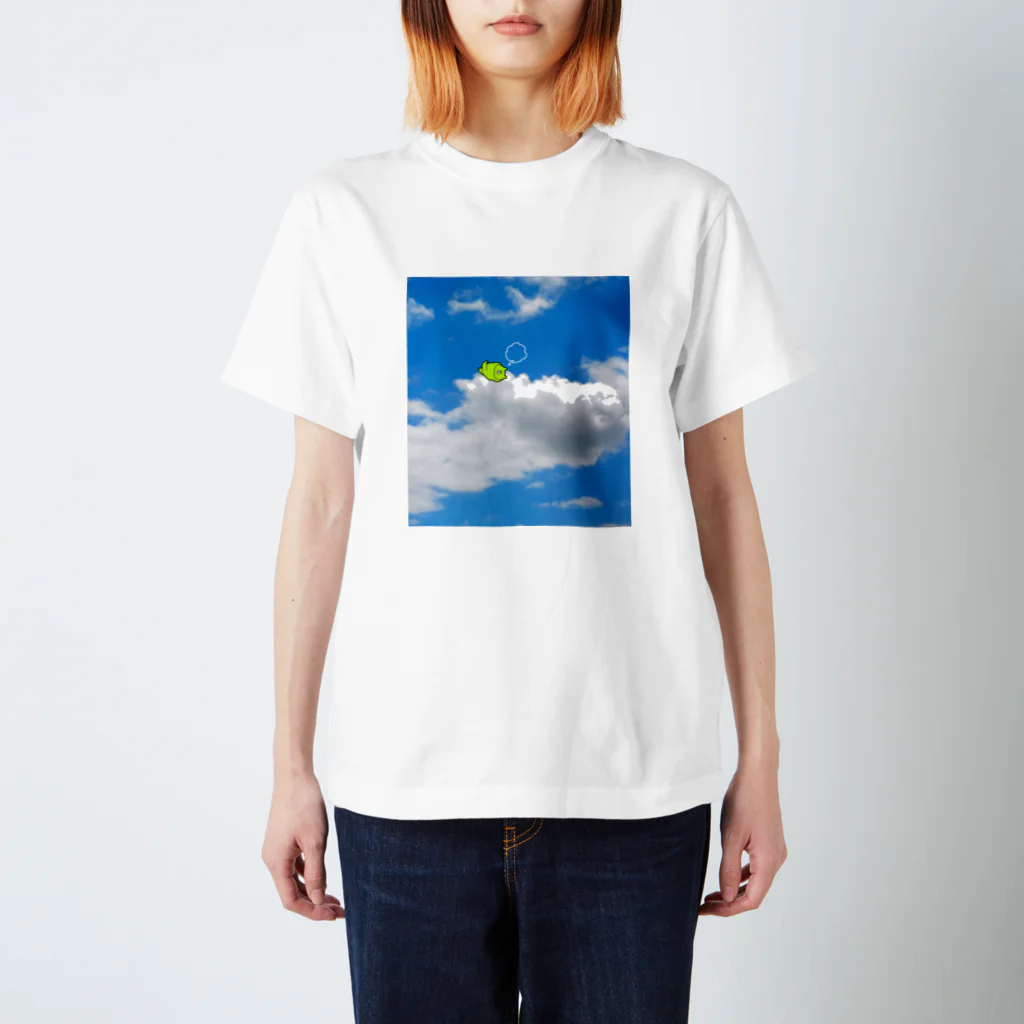 Kao@LINEスタンプ販売中のきみどりのくま いん ざ すかい 티셔츠