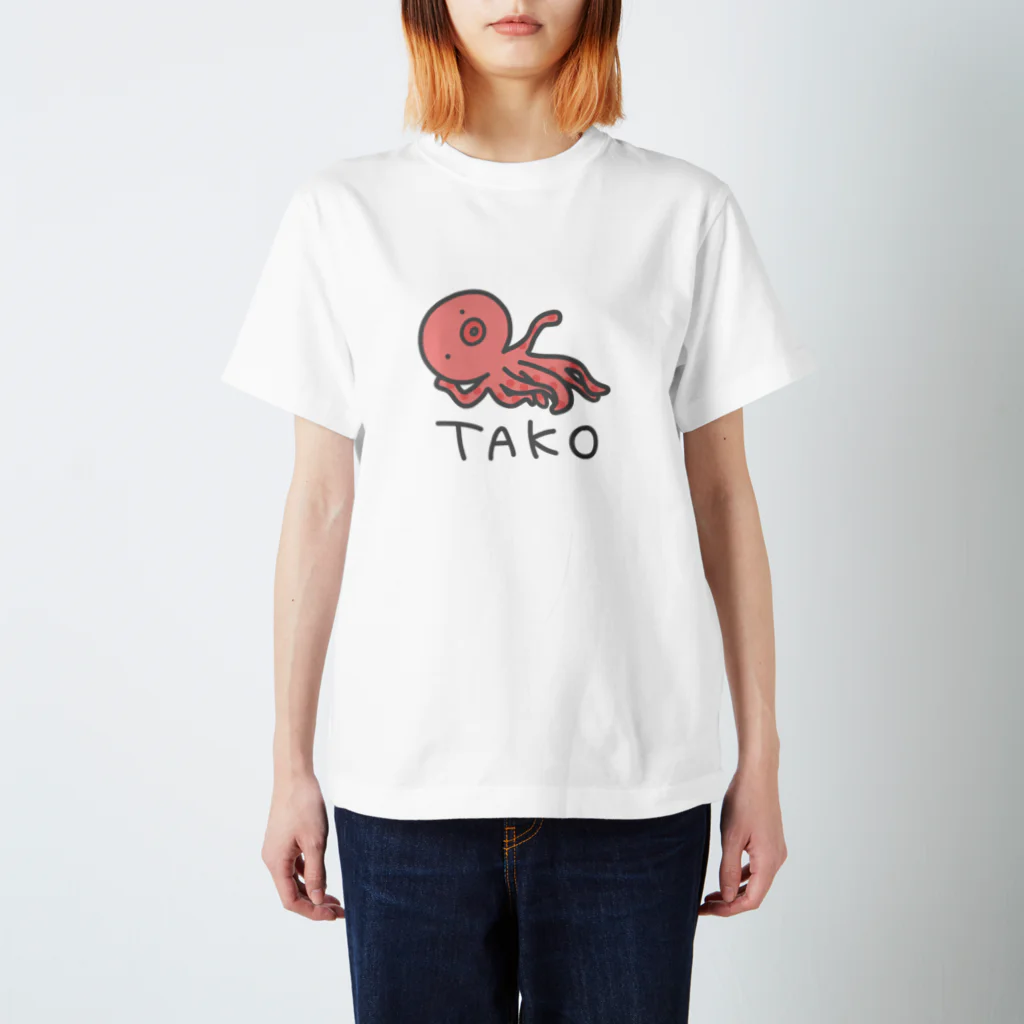 千月らじおのよるにっきのTAKO(色付き) スタンダードTシャツ