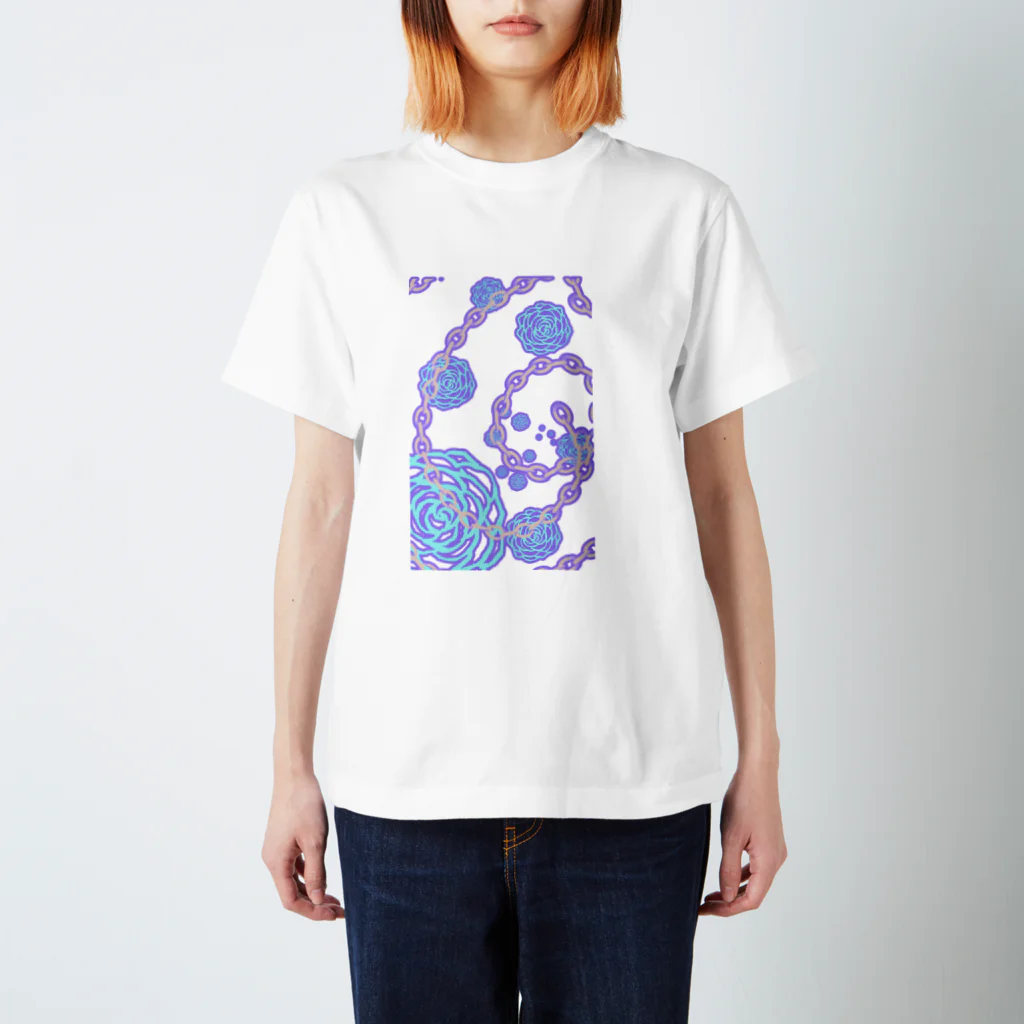  しゃらの鎖に包まれた薔薇 スタンダードTシャツ