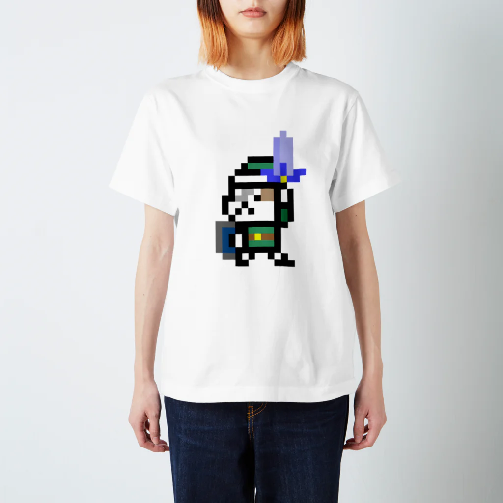 【ドット絵】ネコブレ商店のネコブレイバー緑 Regular Fit T-Shirt