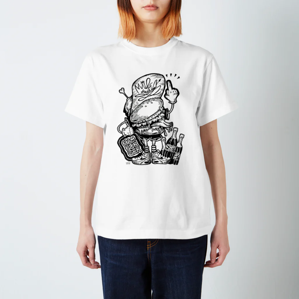 t.n.416のhamburger スタンダードTシャツ