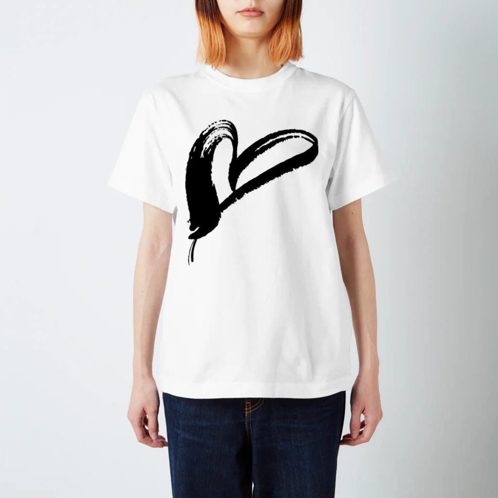 Rei Japanese Calligraphy Designのブラッシュラインシリーズ４ Regular Fit T-Shirt