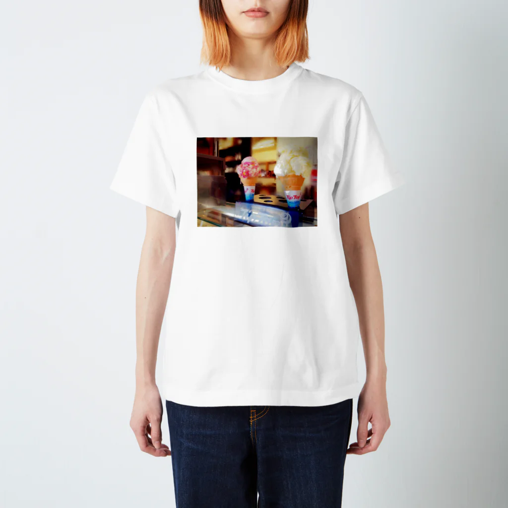 terra_worksのいつでも食べたいアイスクリーム スタンダードTシャツ