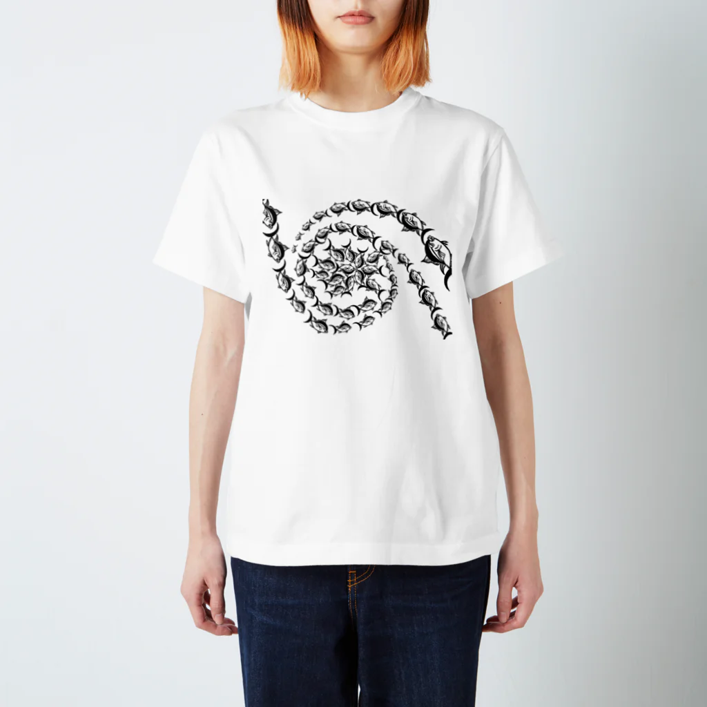 Komichiのマグるぐる(WHITE) スタンダードTシャツ