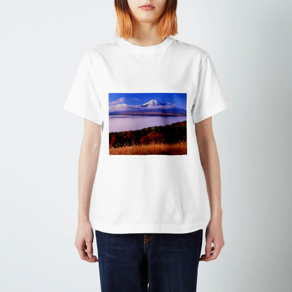 mika⍤⃝♡の富士山 スタンダードTシャツ