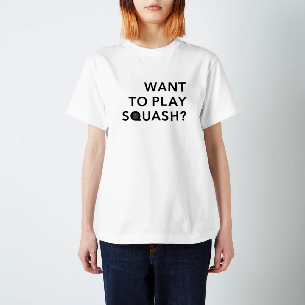 PLAY SQUASHのWANT TO PLAY SQUASH? Regular Fit T-Shirt