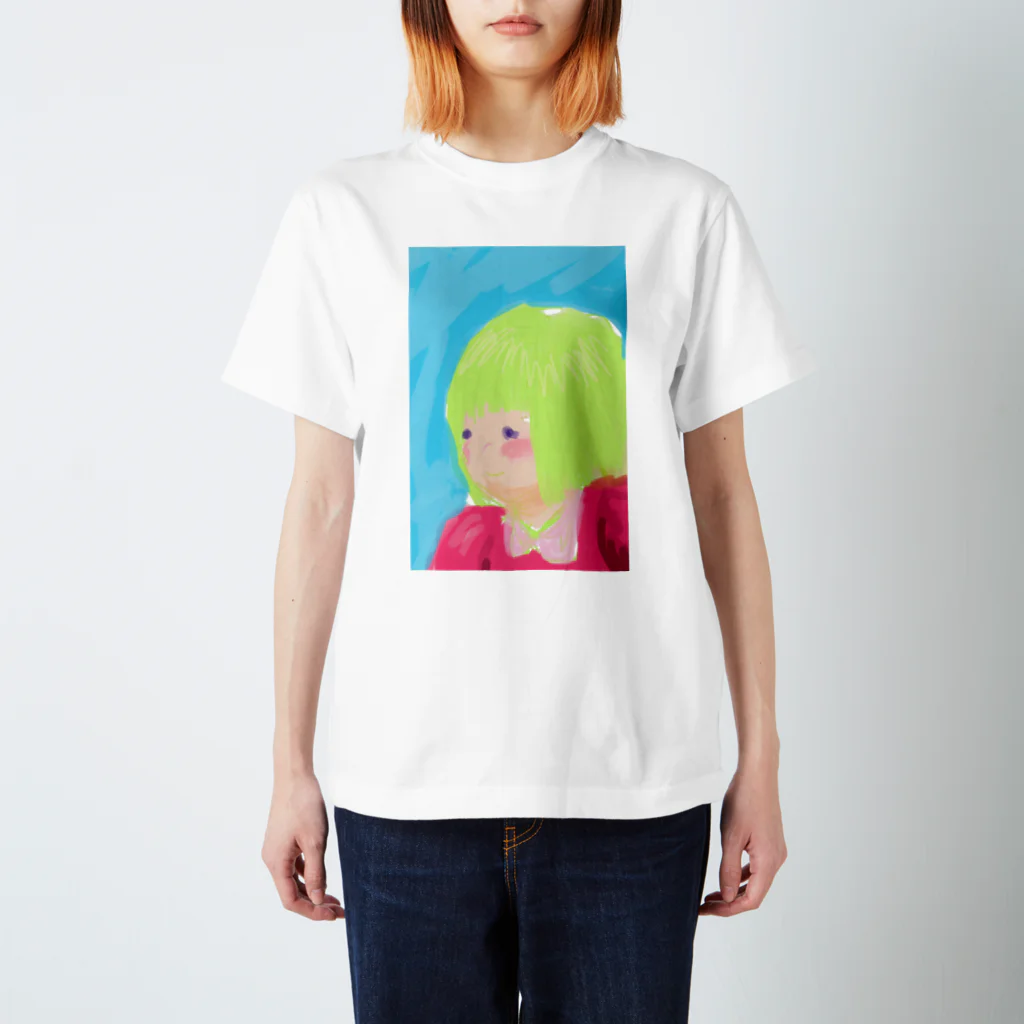 nakosukeの秘密の花園で遊ぶ女の子 スタンダードTシャツ