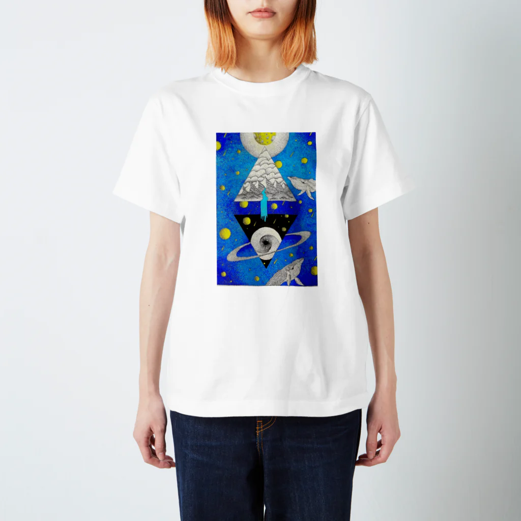 kyon_kyonの碧宙(blue galaxy) Regular Fit T-Shirt