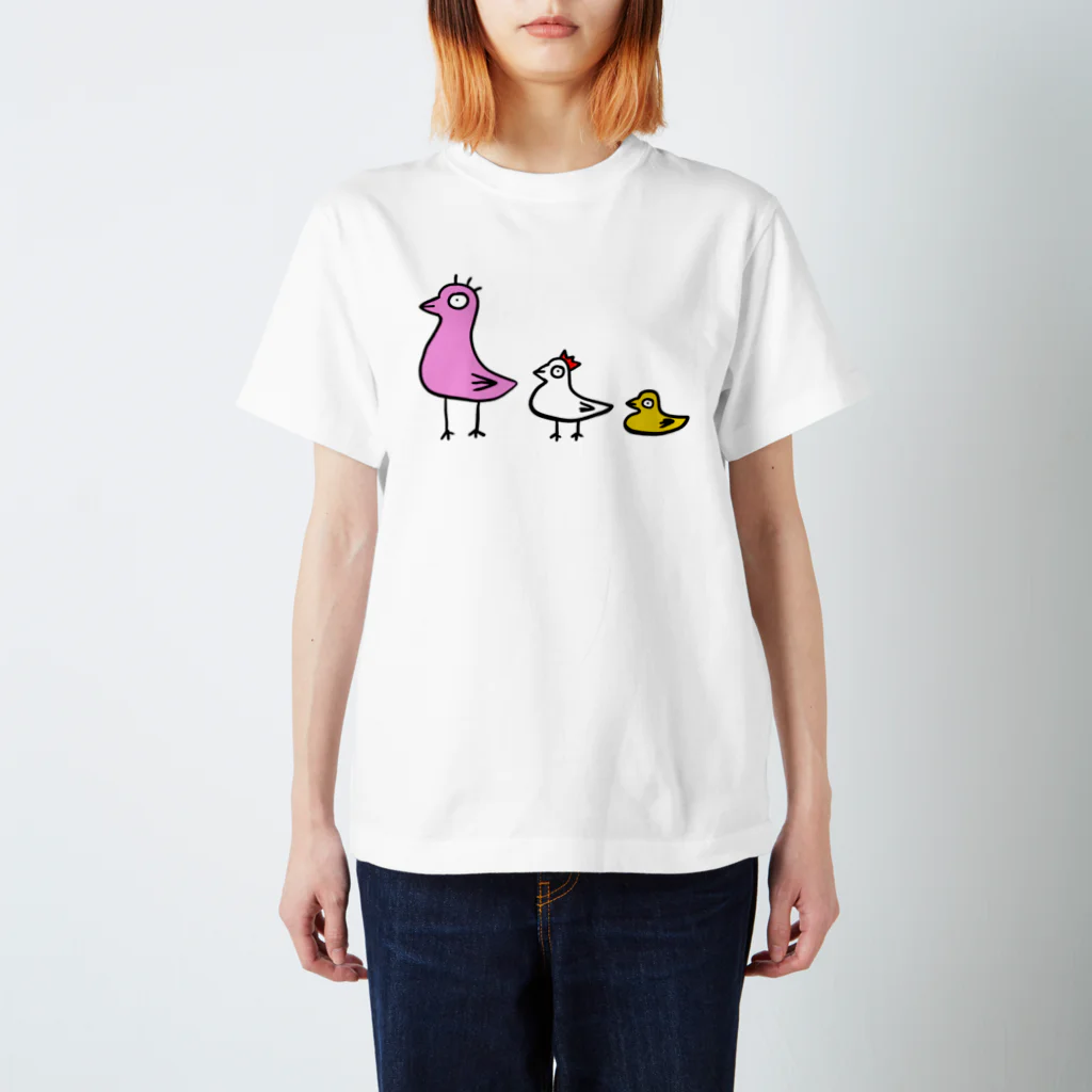 ひねくれ堂の３羽の鳥 Regular Fit T-Shirt