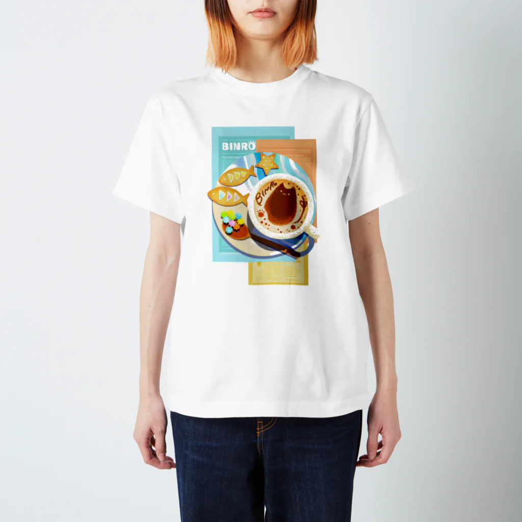 ハルノキ工房のビンロウとカプチーノ(リーフレット) スタンダードTシャツ