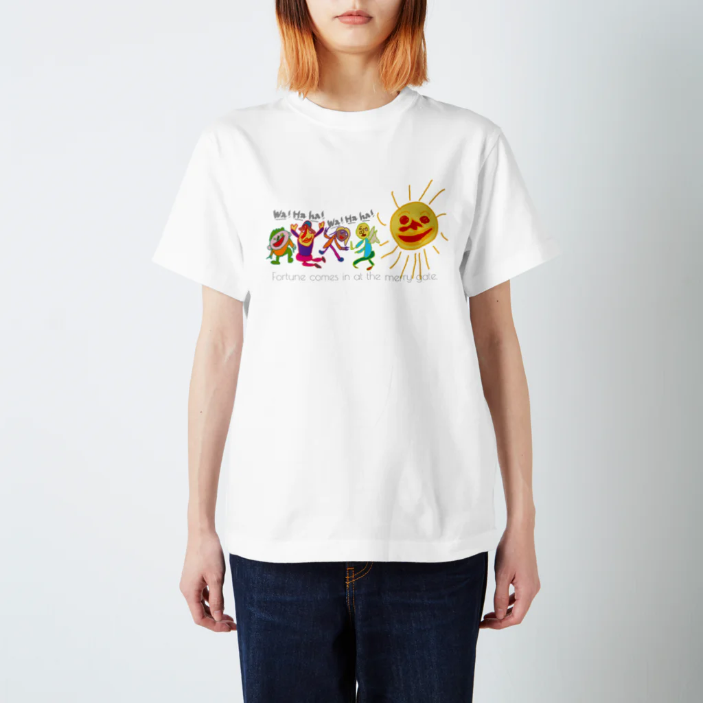 uwotomoのワハハ スタンダードTシャツ