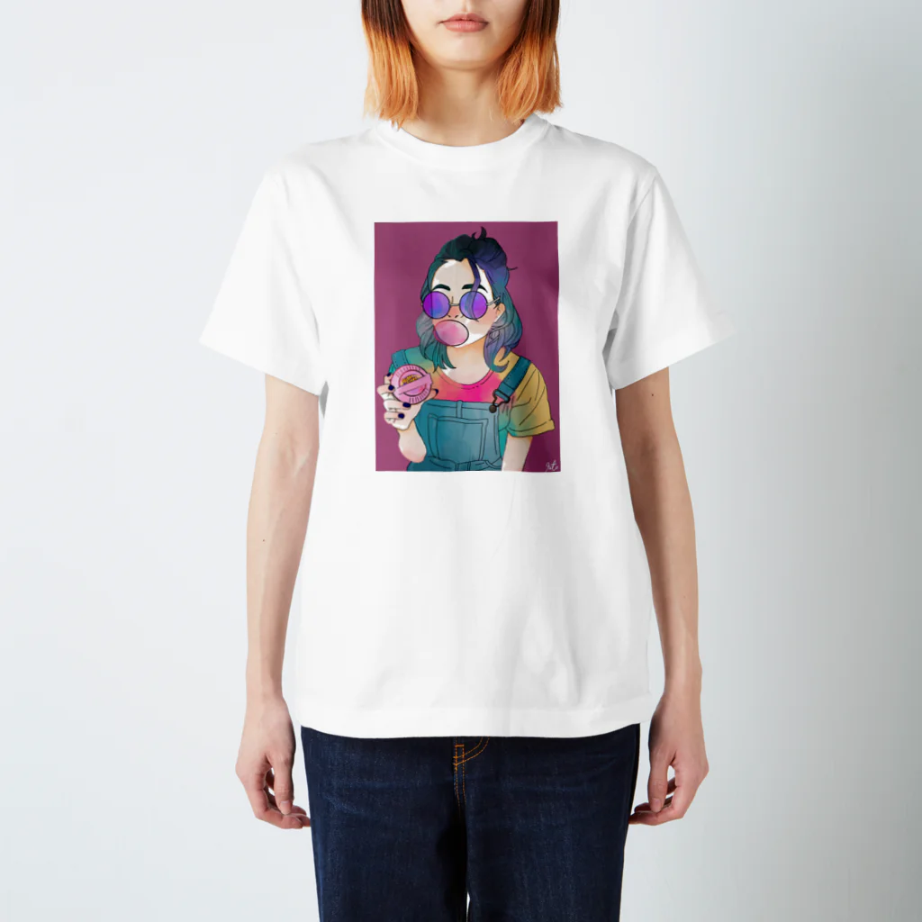 萩原商店街のバブルガムちゃん Regular Fit T-Shirt
