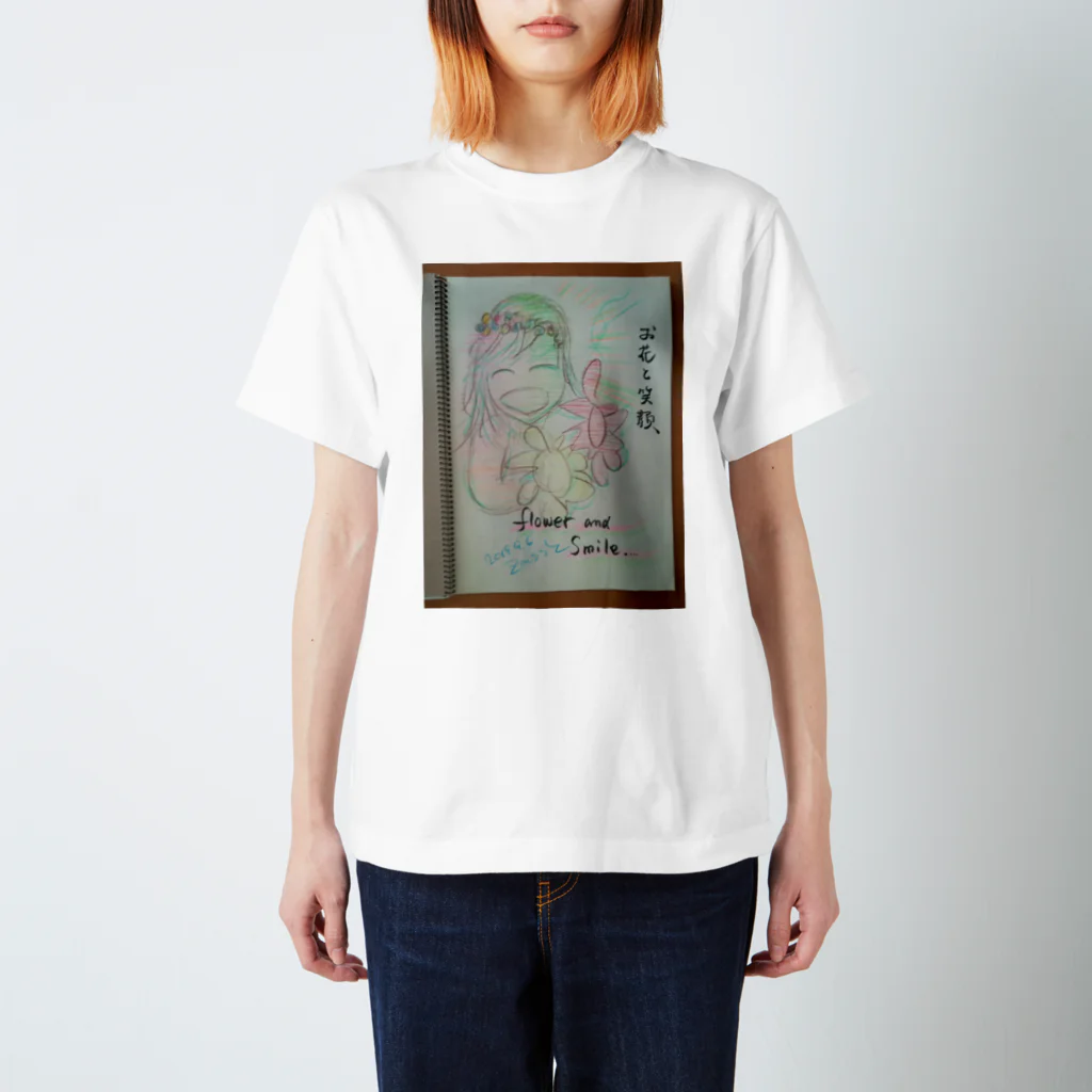 zshopのお花と笑顔のパワー Regular Fit T-Shirt