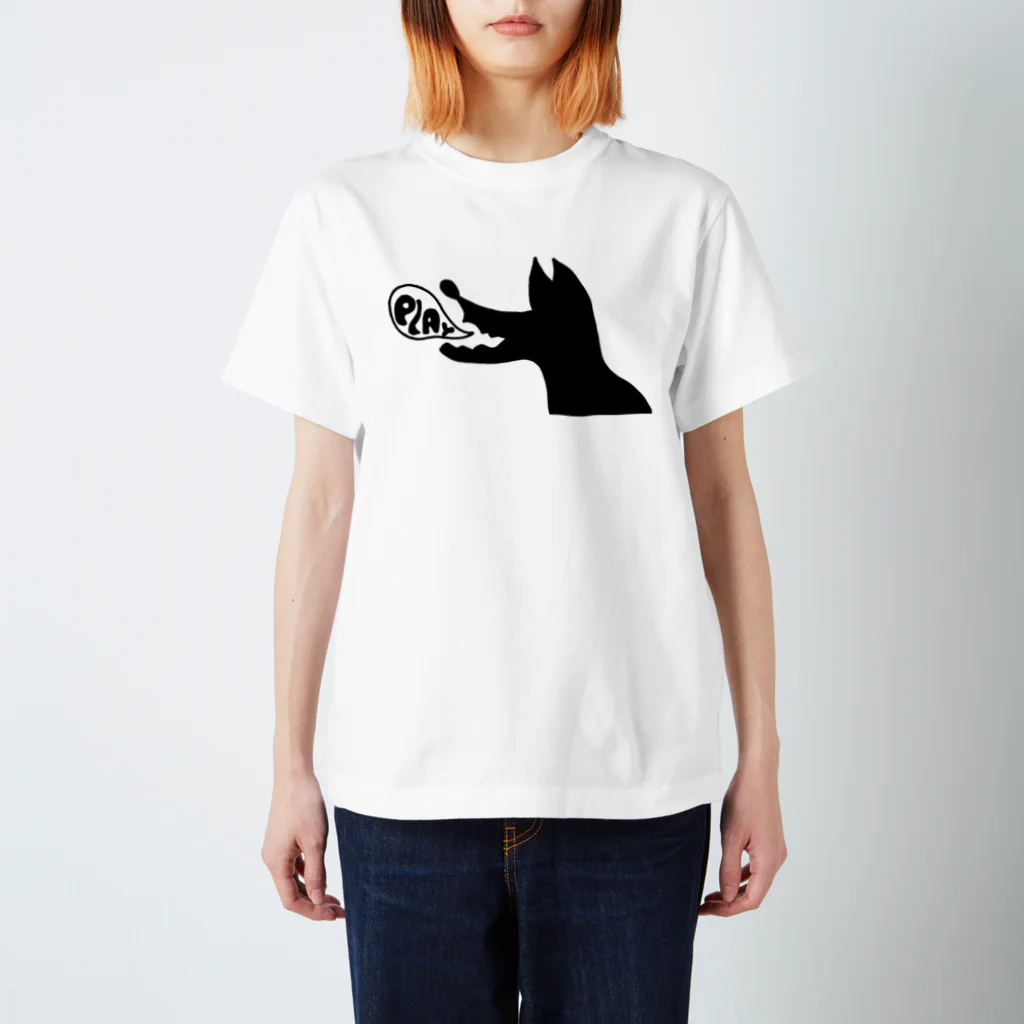 PLAY clothingのPLAY SHADOW WOLF B ① スタンダードTシャツ