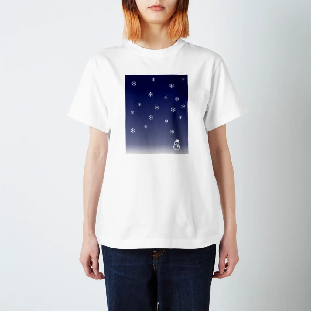 暑山グッズショップの雪景色 スタンダードTシャツ