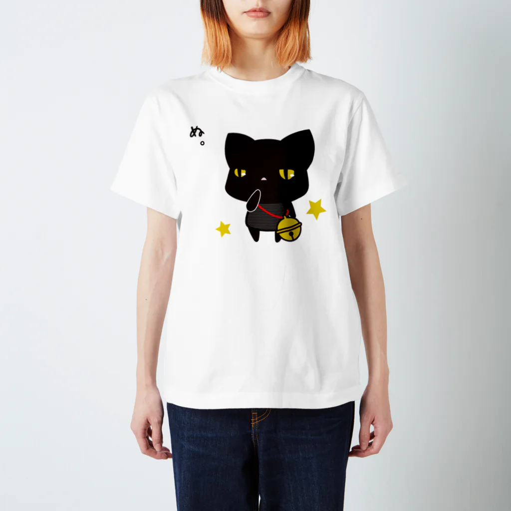 [ E+ ] SHOPのくろいねこ。 Regular Fit T-Shirt