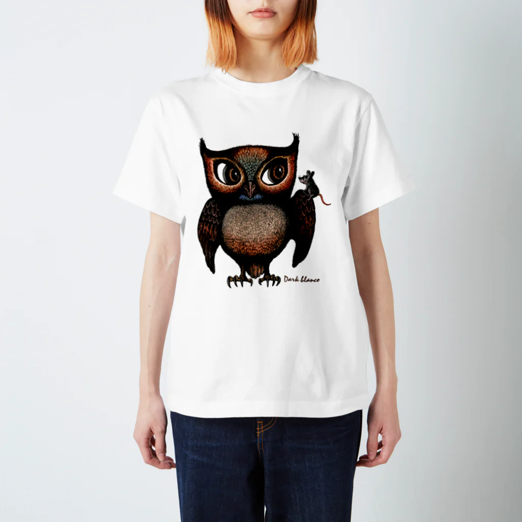  Dark blancoのDark blanco "Owl" スタンダードTシャツ