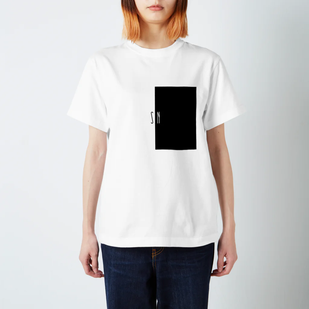 pamyのN極S極 モノトーン ［font:matchbook］ Regular Fit T-Shirt