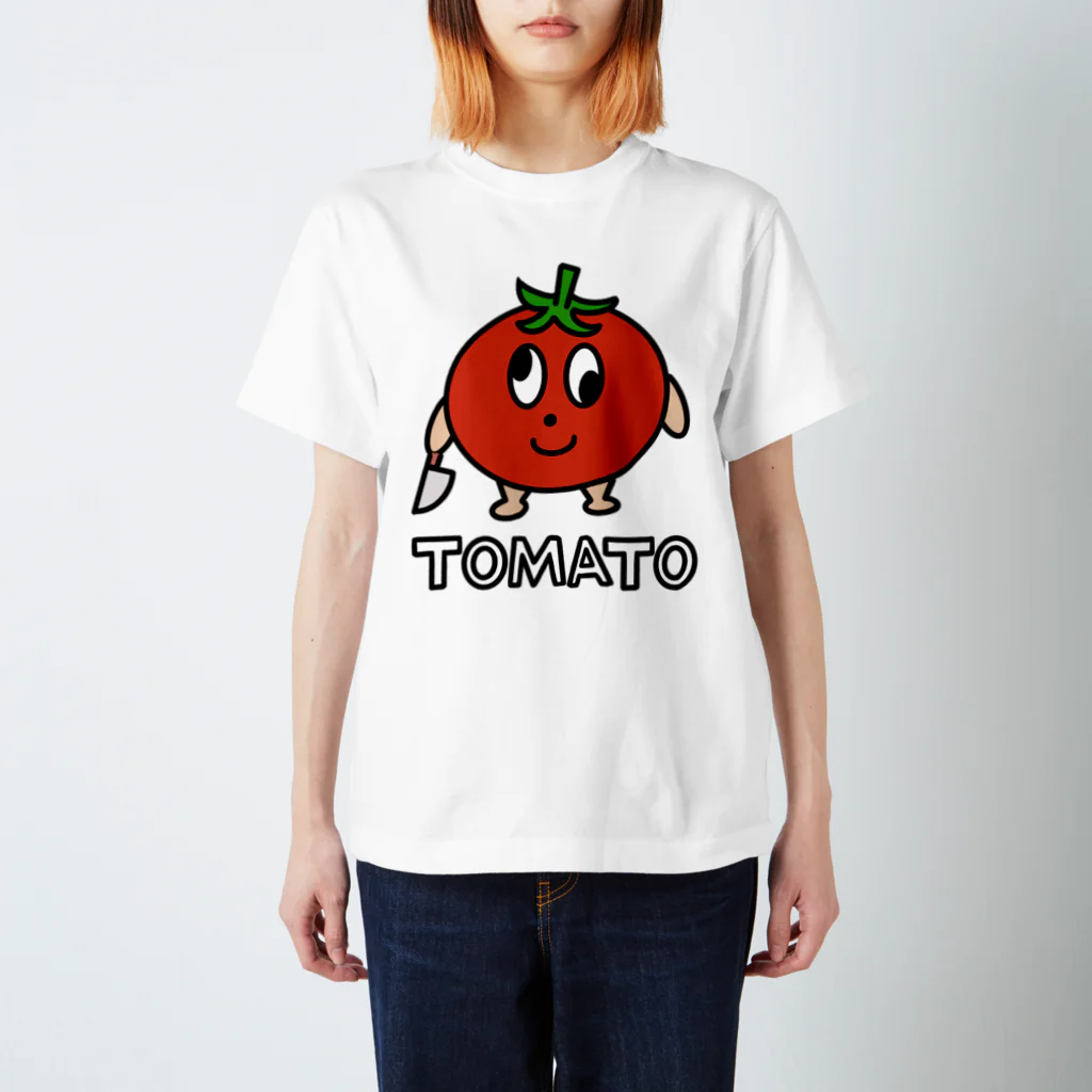 コリぱんだのコリコリ商店の狂ったトマトくんＴシャツ スタンダードTシャツ