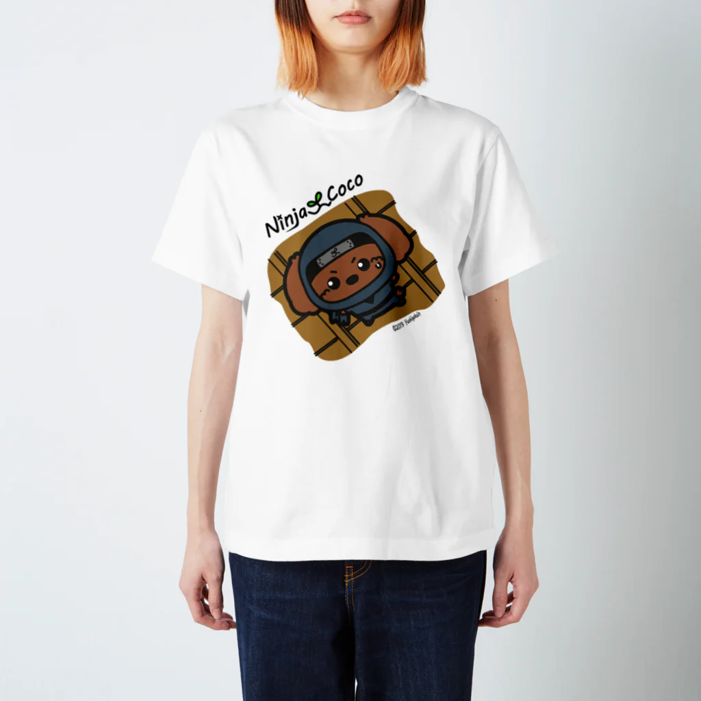 Ninja Cocoの忍者プードルの志ちゃん　天ぺたっっ Regular Fit T-Shirt