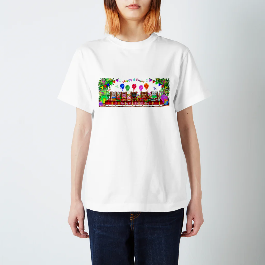 Yokokkoの店のLet's have a party♪ Regular Fit T-Shirt