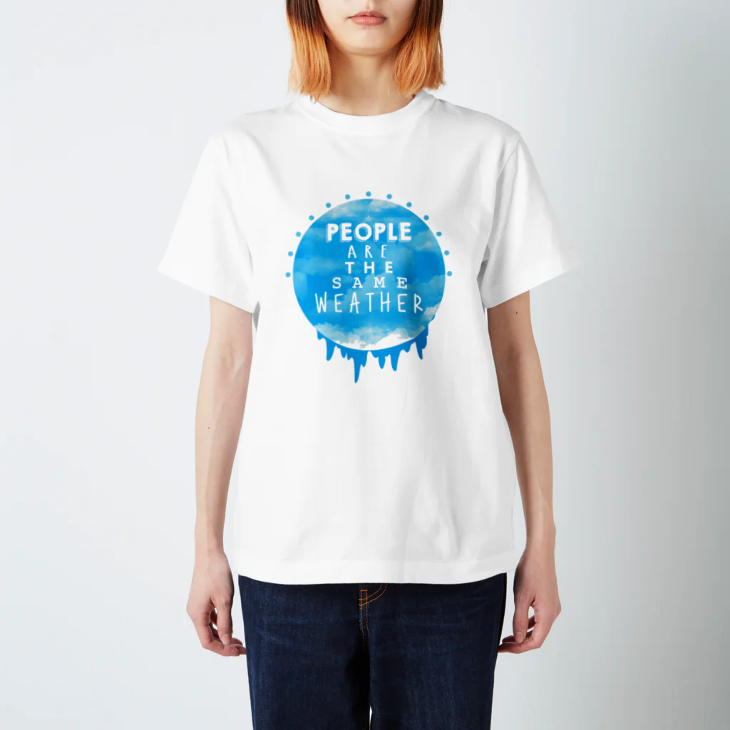 ZEEQ Designsのpeople are the same weather スタンダードTシャツ