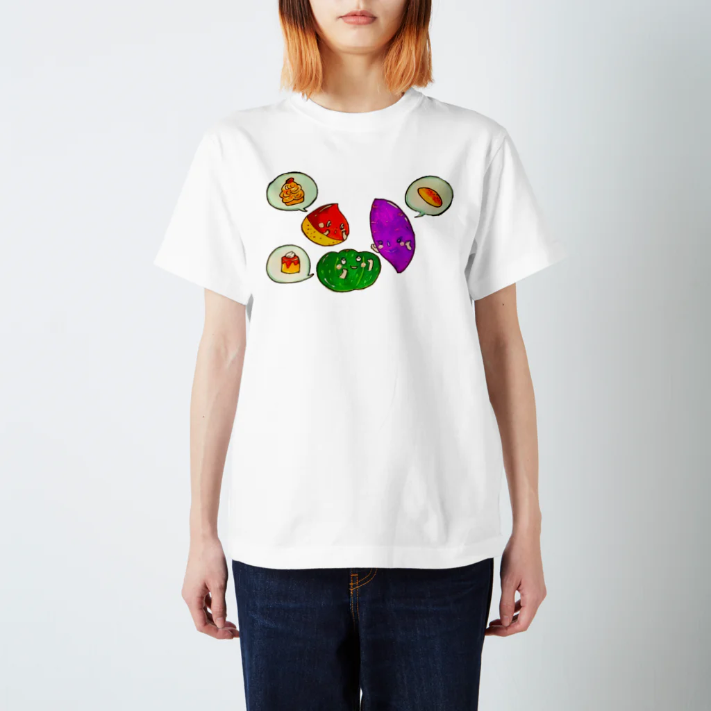 ぷいこのおみせのいもくりなんきん★女子会 Regular Fit T-Shirt