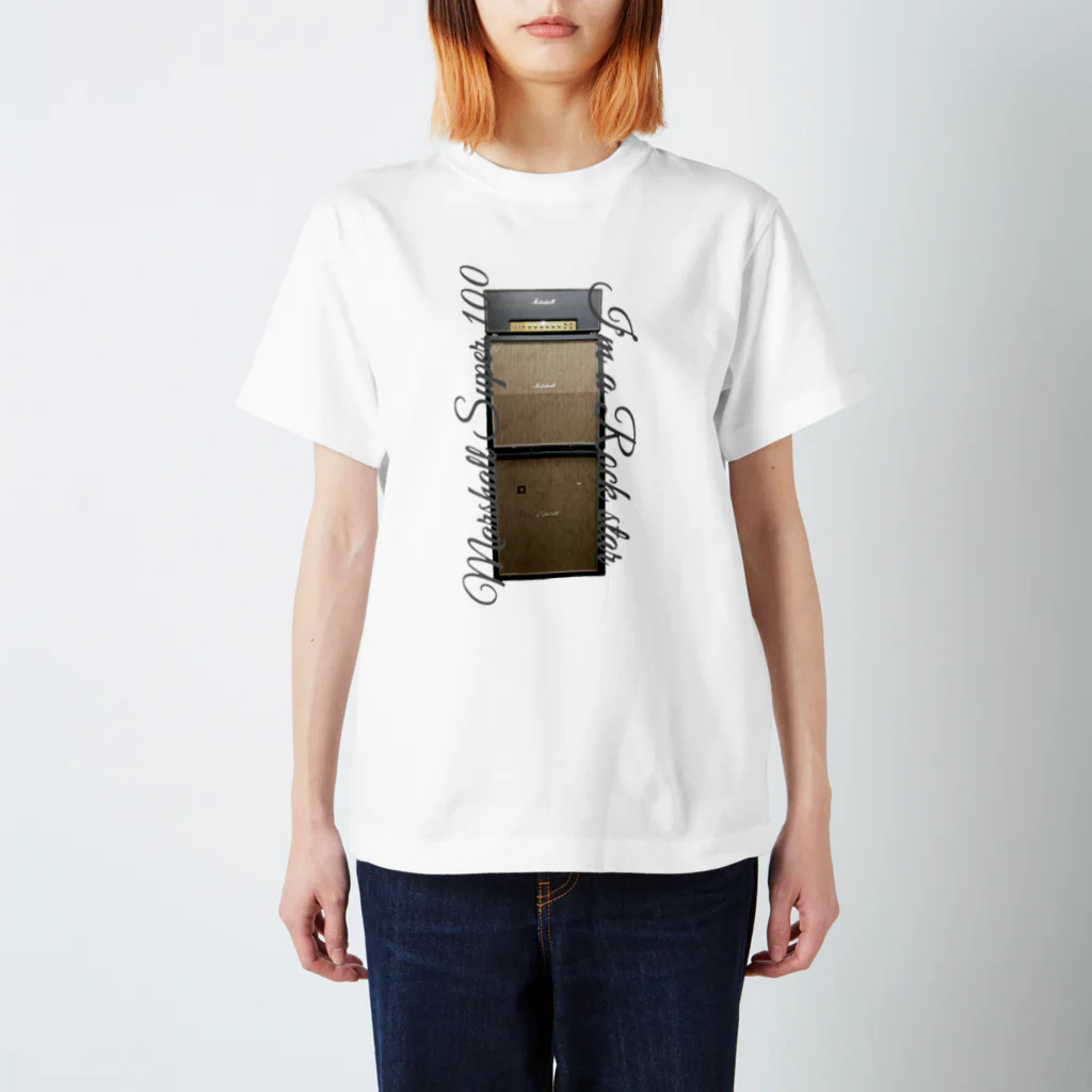 slow.のMarshall Super100 (細字) Regular Fit T-Shirt