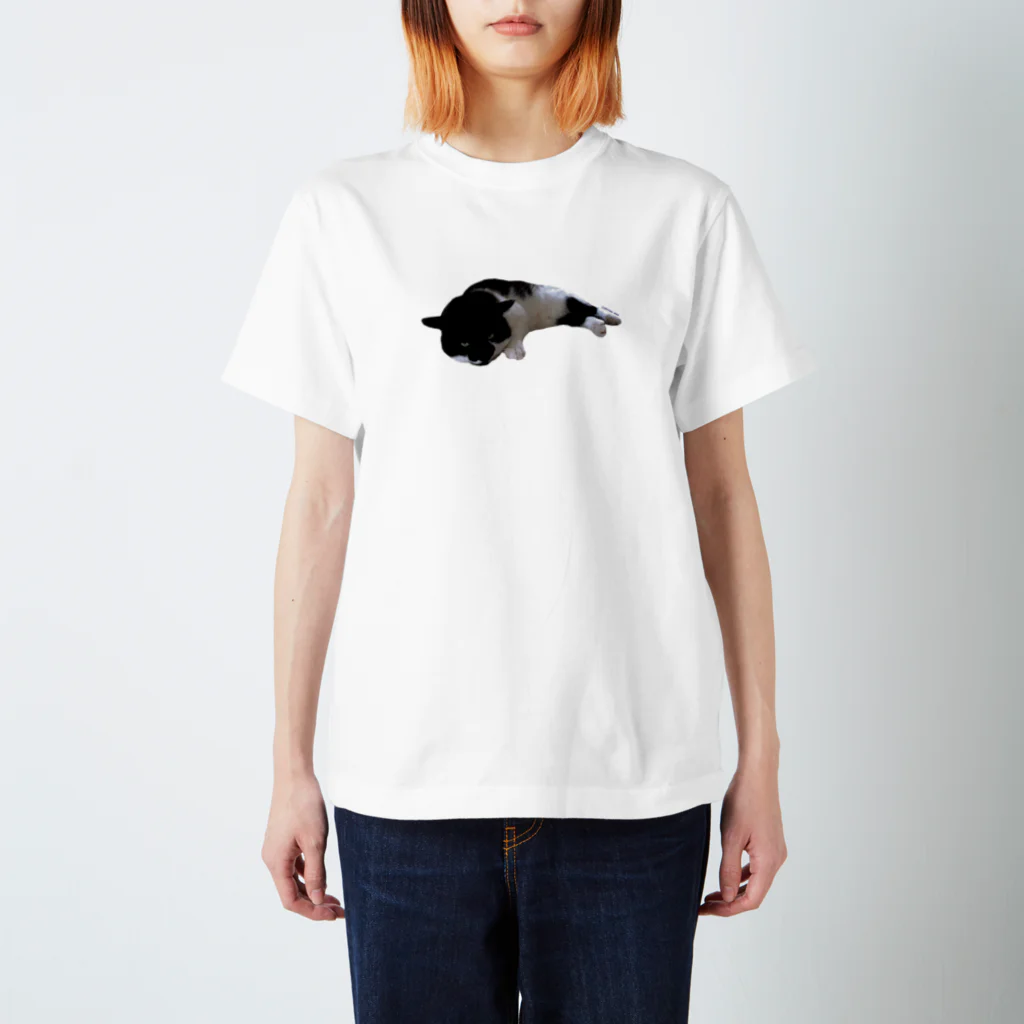 保護猫活動中すみパンさんへの支援ッズ！のグラス♪バットにゃんNo.2 Regular Fit T-Shirt