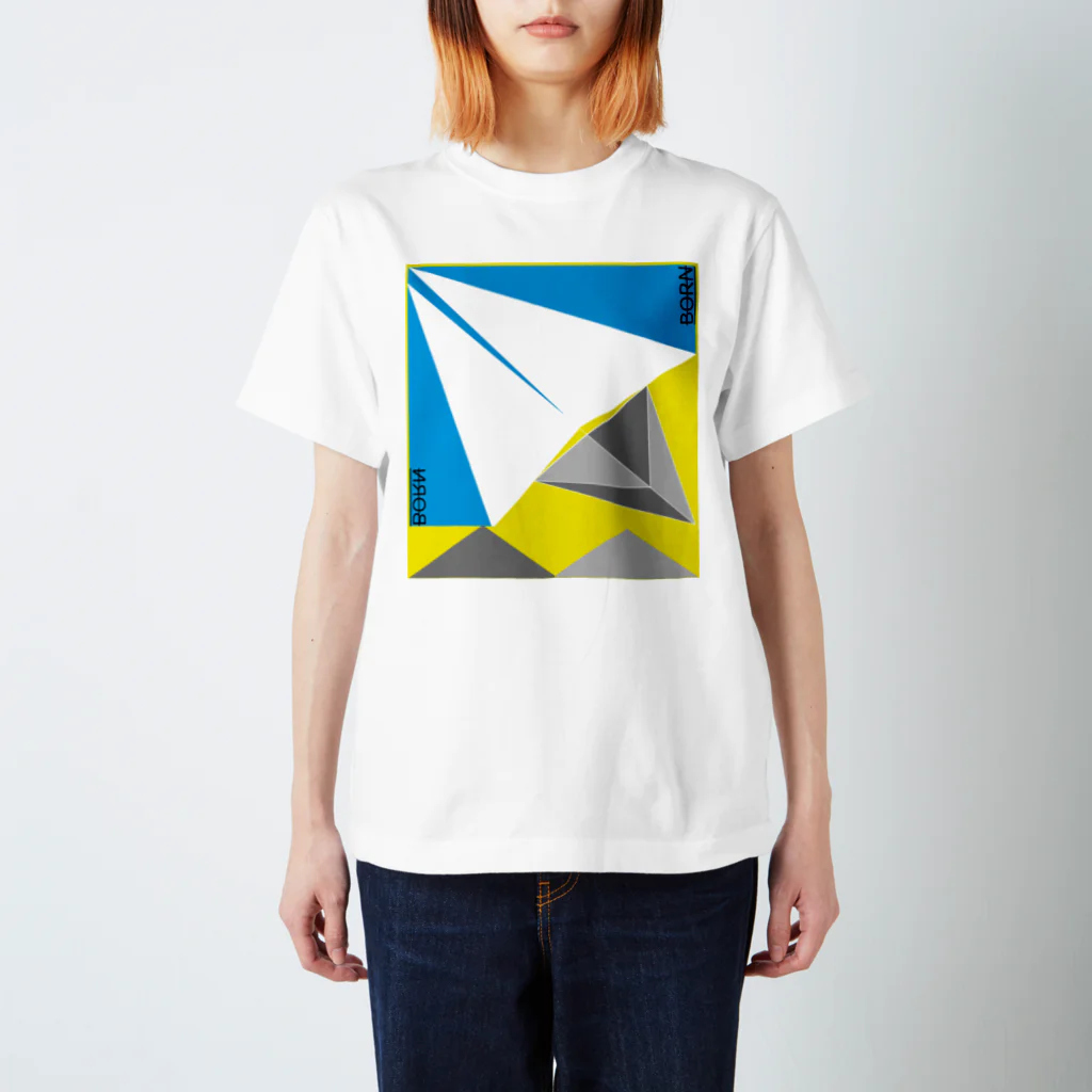 BORNの紙飛行機 Regular Fit T-Shirt