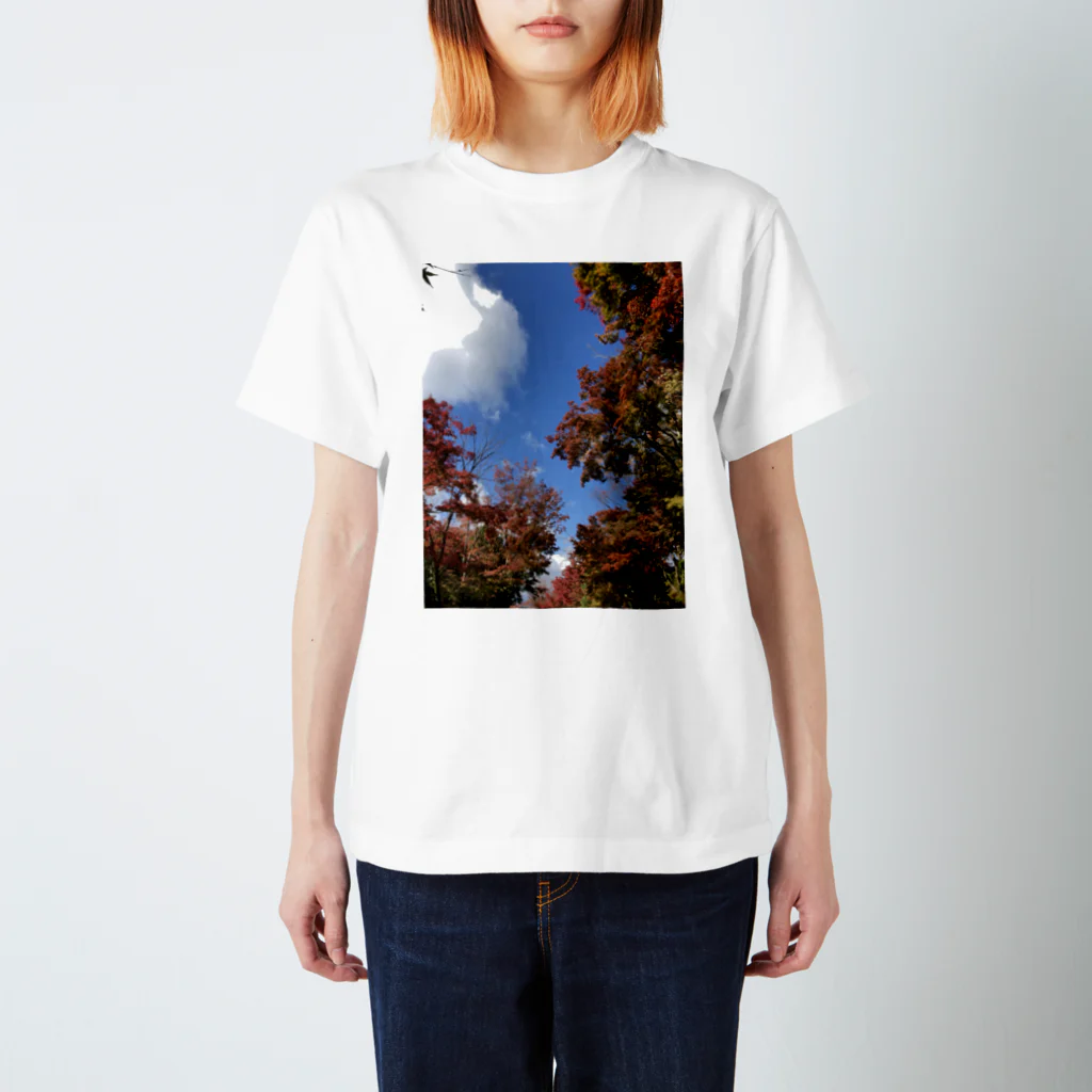 スケルトンの秋の景色 スタンダードTシャツ
