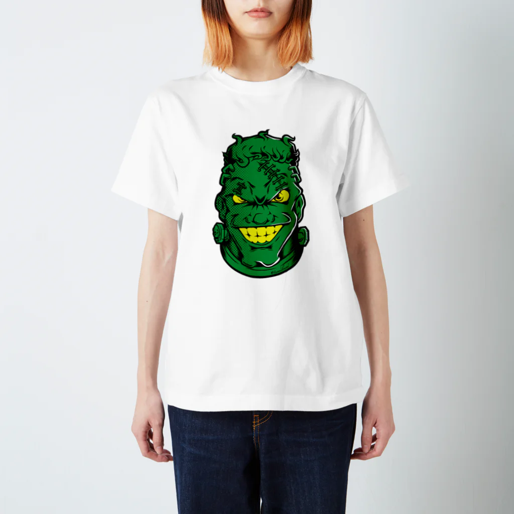 TOMOKUNIのフランケン FACE【カラー】 スタンダードTシャツ