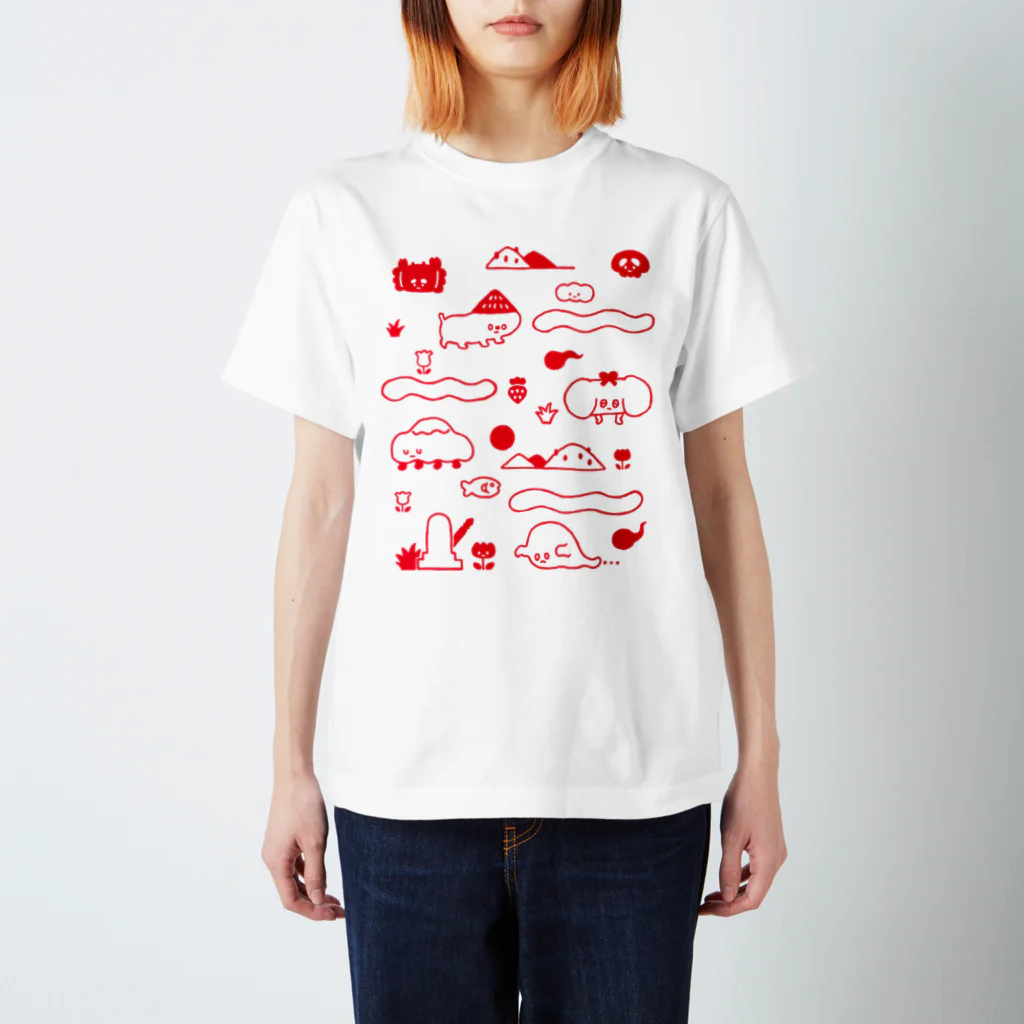 SHOP味み suzuri店のおそろし村 スタンダードTシャツ