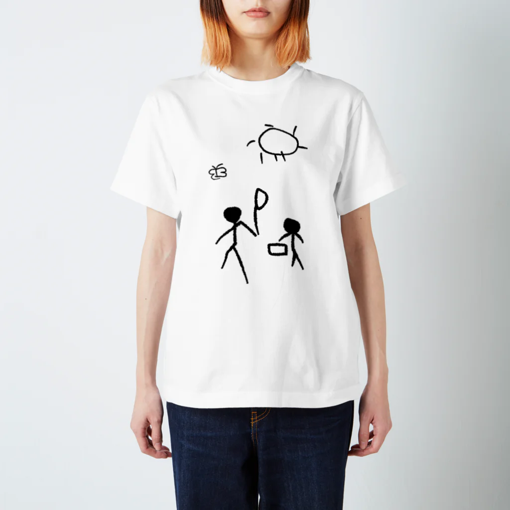 Asagao Koubou~こども達の美術館~のチョウチョとぼくたち スタンダードTシャツ