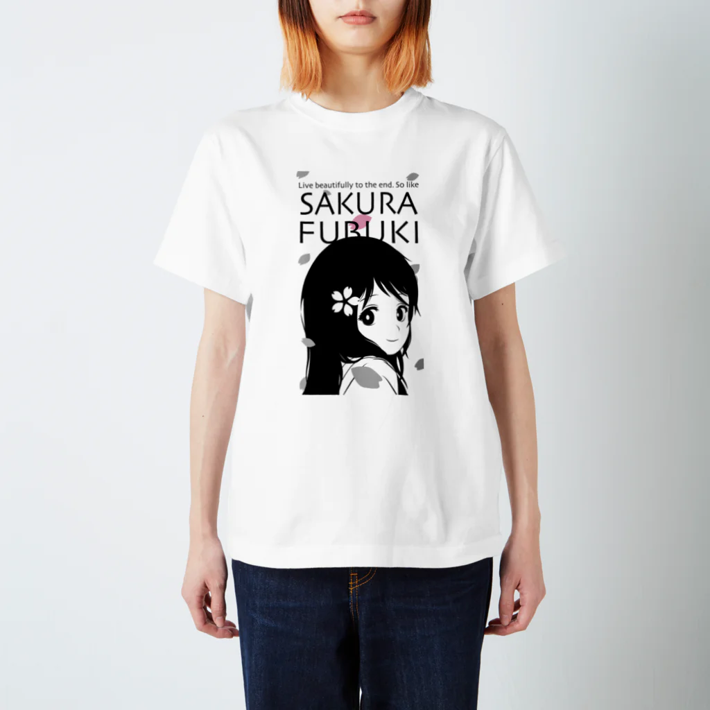 松や SUZURI店のSAKURA FUBUKI Regular Fit T-Shirt