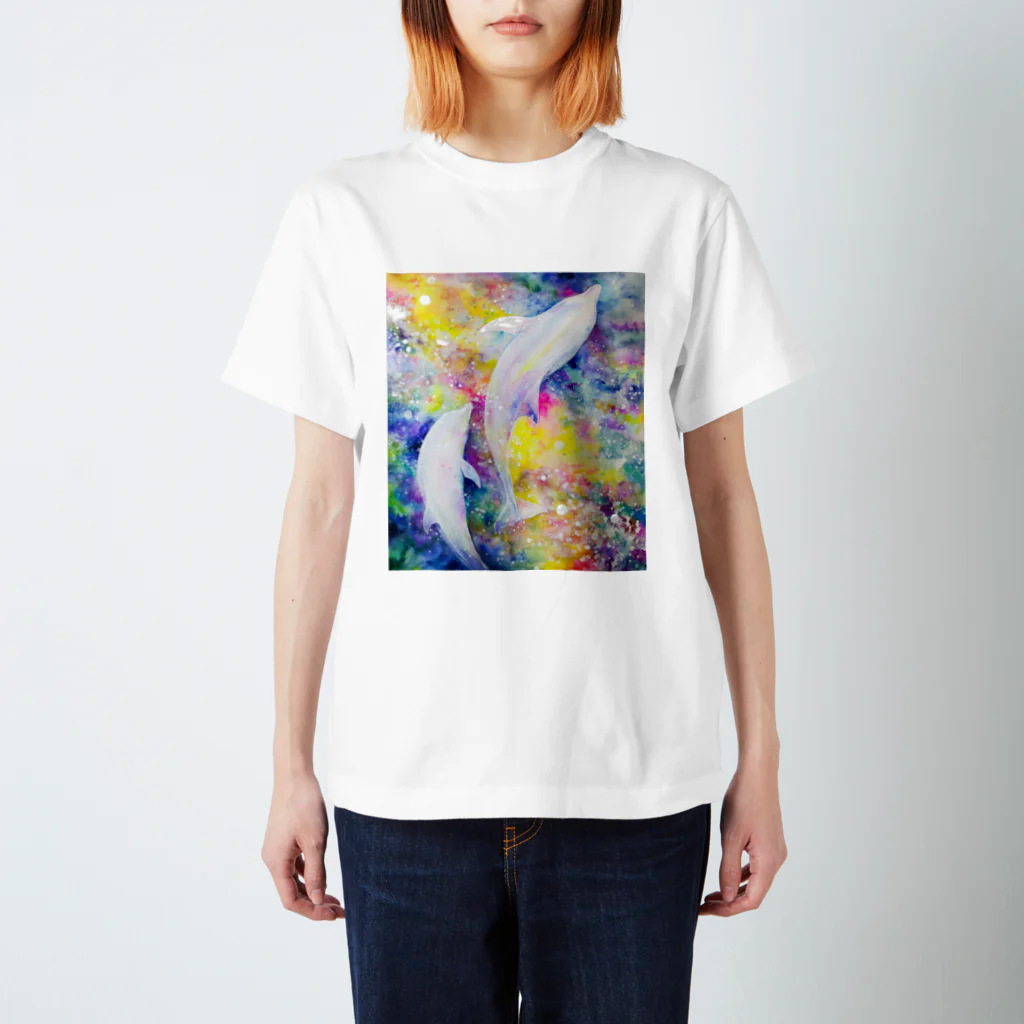 AWESOMECLOUD@0.hirataのDolphin_01 スタンダードTシャツ