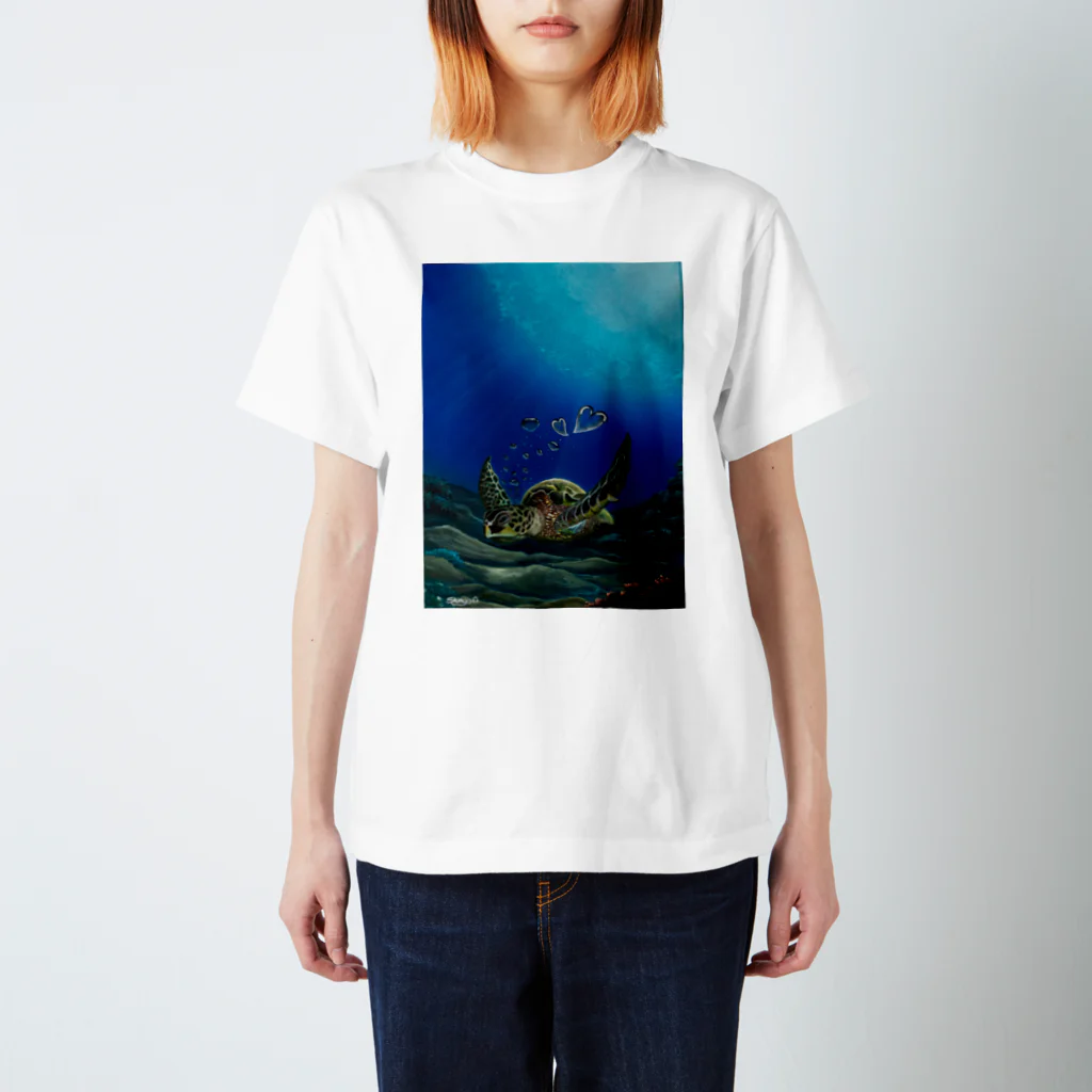 alohart803のLovely Honu スタンダードTシャツ