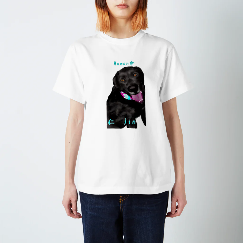 DOGLABの黒ラブ　仁くん Regular Fit T-Shirt