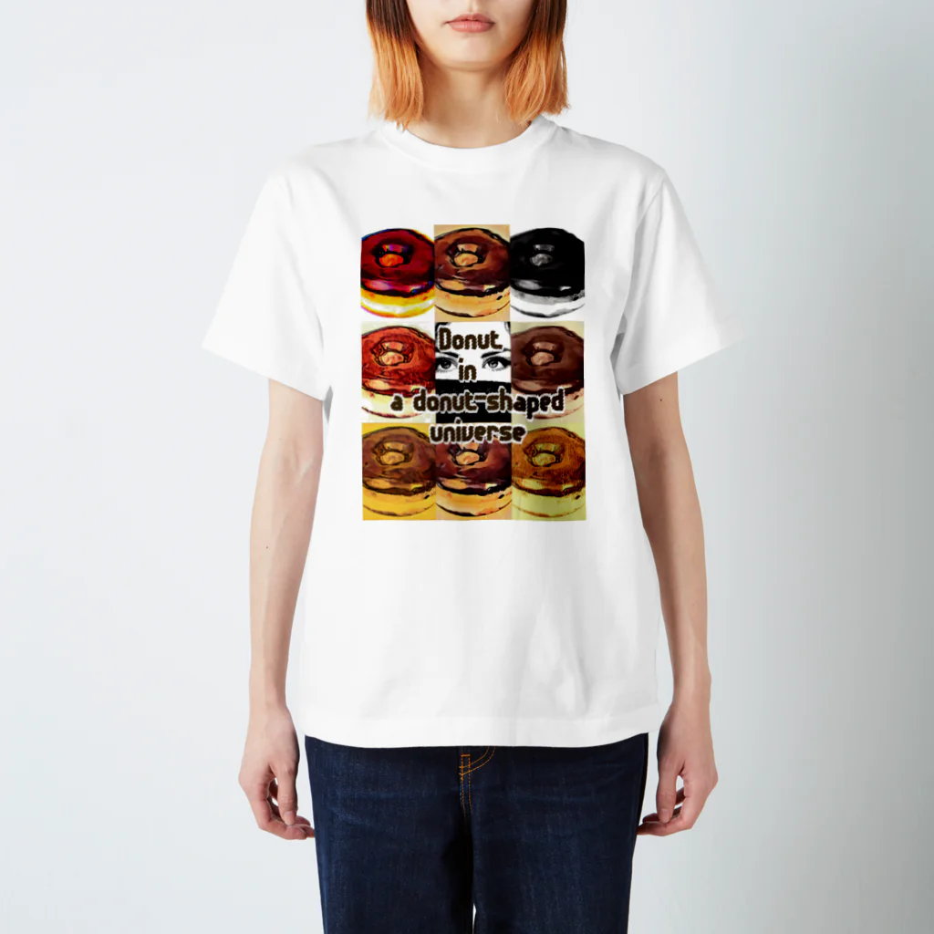 yooh’sbar☆のDonut in a donut-shaped universe スタンダードTシャツ