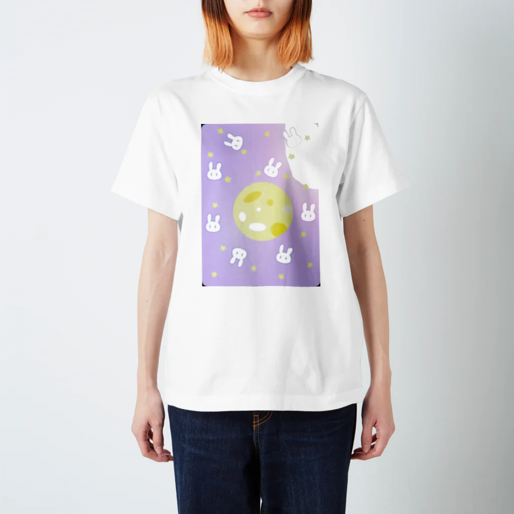 齋藤ひなの月のうさ スタンダードTシャツ