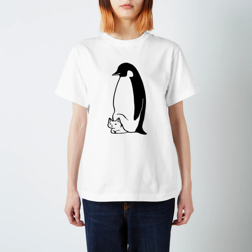 わの屋の暖を取るねこ（ペンギン） Regular Fit T-Shirt