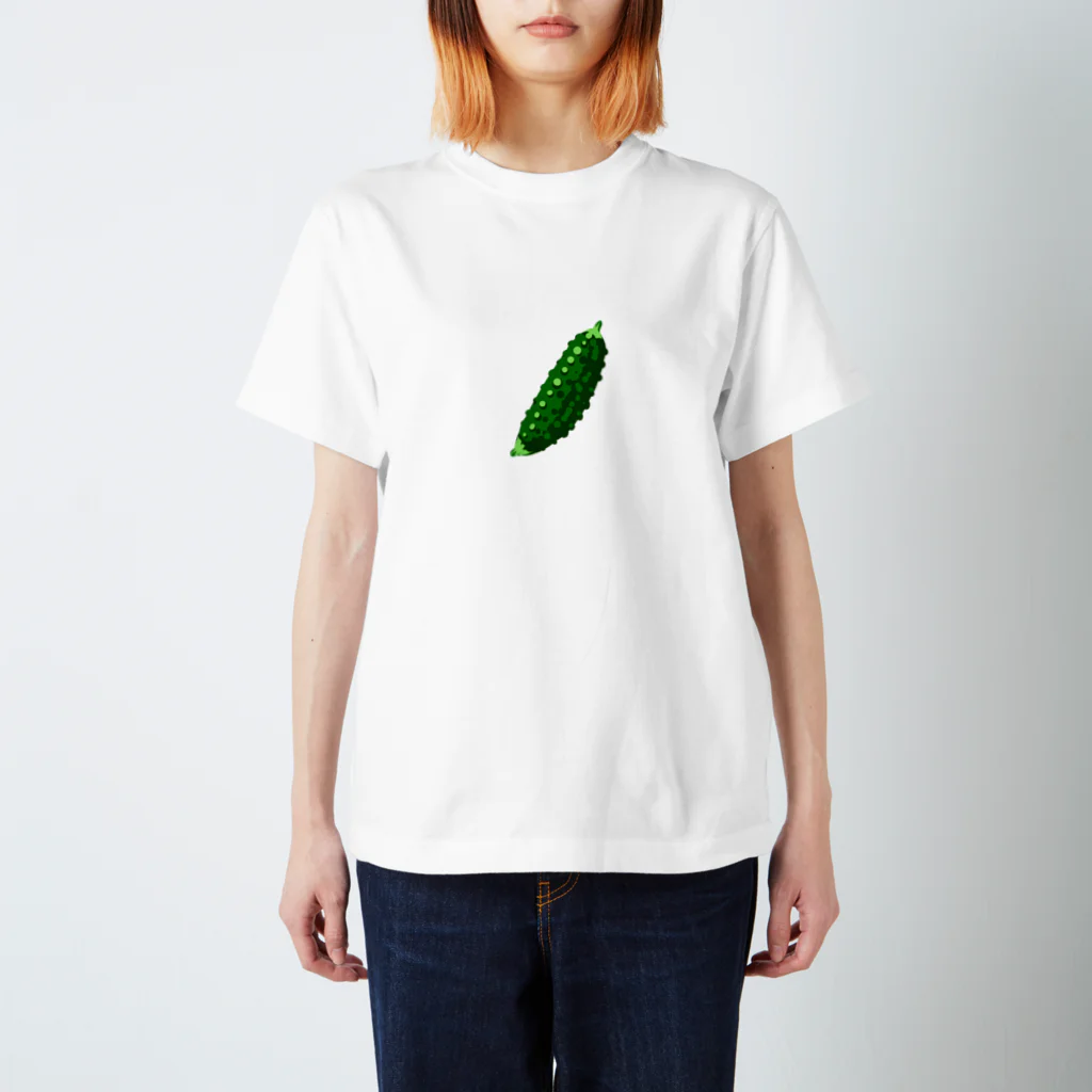 illust_designs_labの ゴーヤイラストTシャツ【お野菜シリーズ】 スタンダードTシャツ