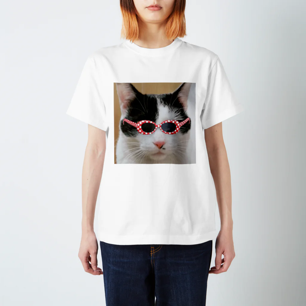 田中(夜用)のアバレ猫 スタンダードTシャツ