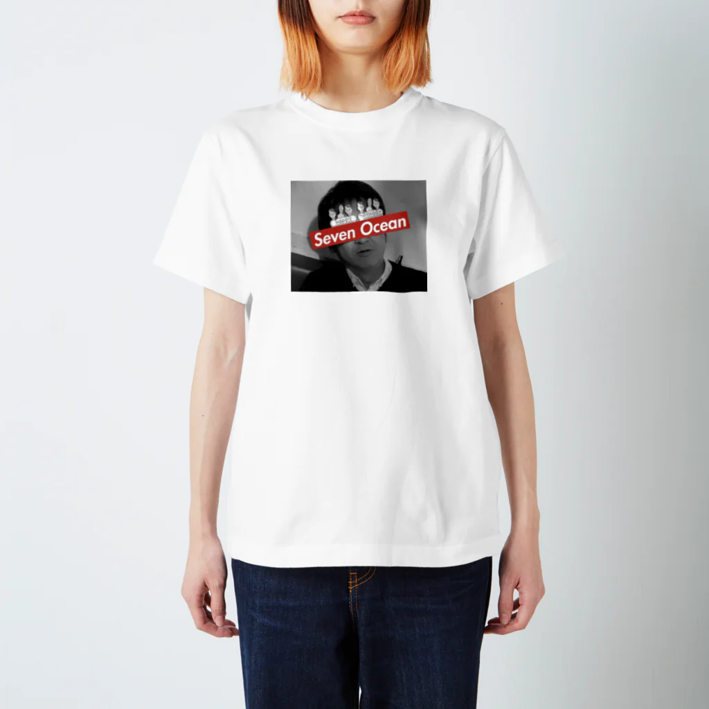 KKENNのSeven Ocean Tシャツ　モノクロ Regular Fit T-Shirt