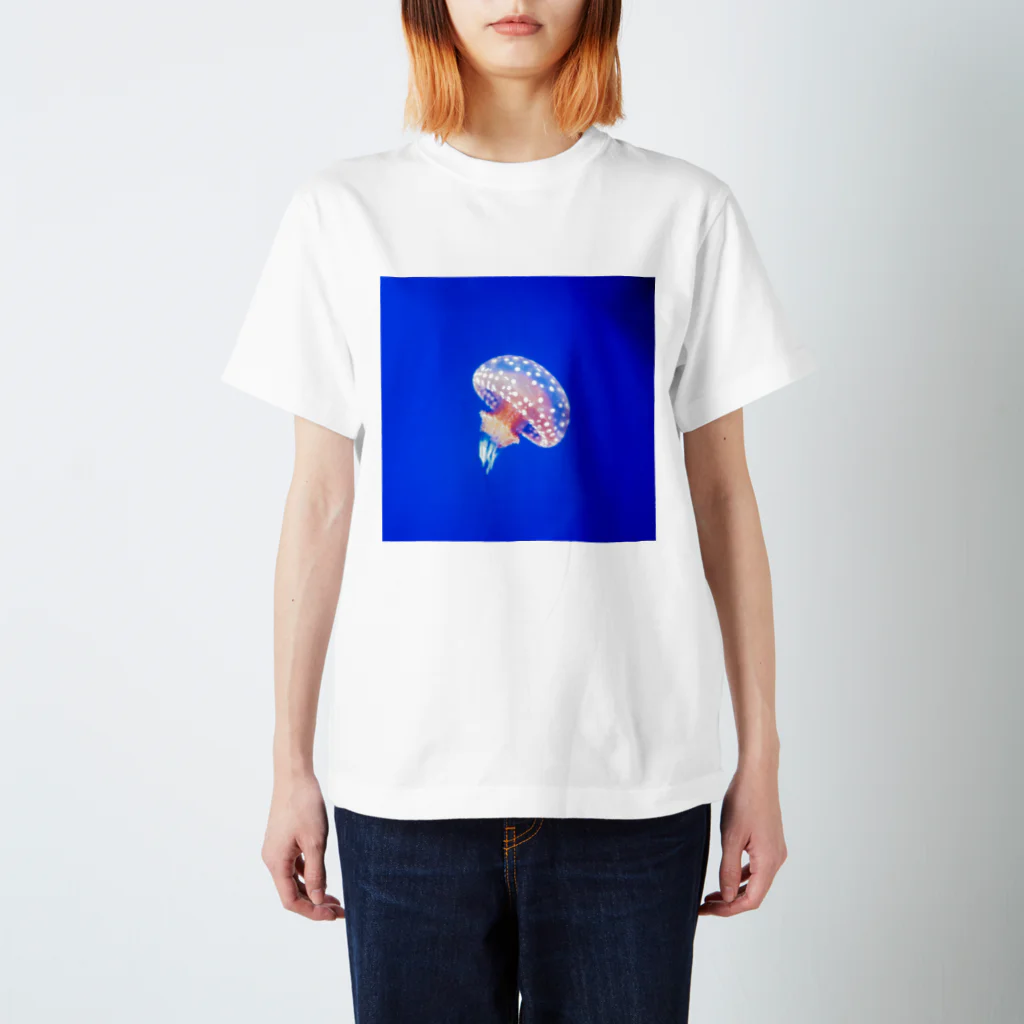 イッセーセキドラのぽつねんクラゲ スタンダードTシャツ