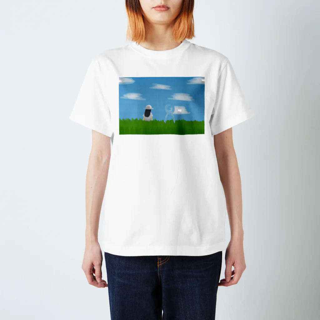 SaIKi SHOPの一人で寂しそうだったから スタンダードTシャツ